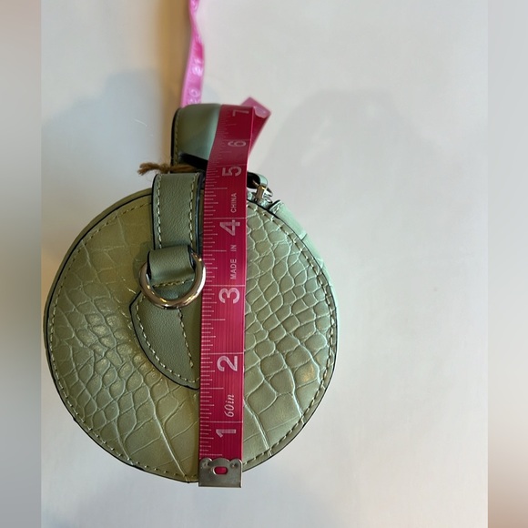 Expressions NYC Luxury Vegan Crossbody / Mini Handbag, Green - Picture 9 of 10